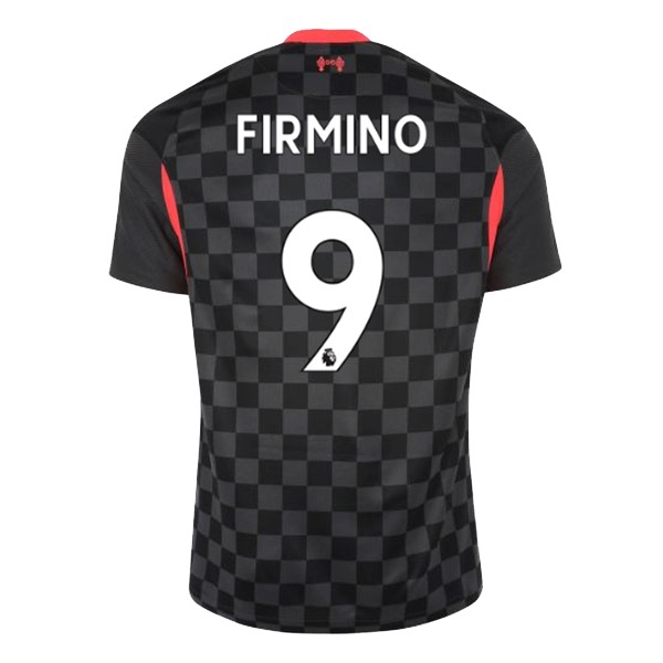 Camiseta Liverpool NO.9 Firmino Replica Tercera Ropa 2020/21 Negro